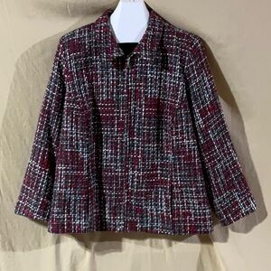 CJ Banks Size 3X Zip-Up the Front Lined Jacket
